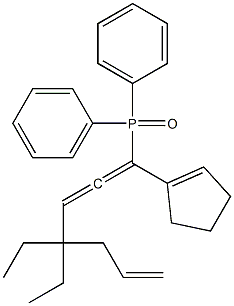 1-(1-Cyclopentenyl)-1-(diphenylphosphinyl)-4,4-diethyl-1,2,6-heptatriene|