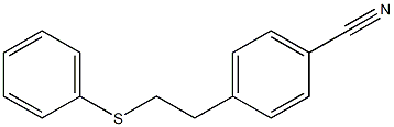 4-[2-(Phenylthio)ethyl]benzonitrile,,结构式