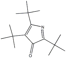 2,4,5-トリ-tert-ブチル-3H-ピロール-3-オン 化学構造式