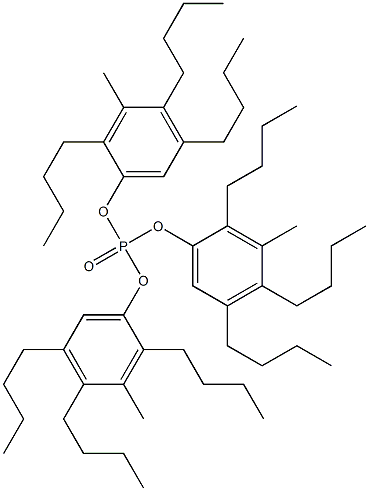 りん酸トリス(3-メチル-2,4,5-トリブチルフェニル) 化学構造式