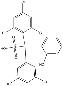  (3-Chloro-5-hydroxyphenyl)(2,4,6-trichlorophenyl)(2-hydroxyphenyl)methanesulfonic acid