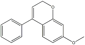 4-Phenyl-7-methoxy-2H-1-benzopyran Structure