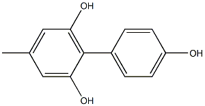 4-Methyl-1,1'-biphenyl-2,4',6-triol Structure