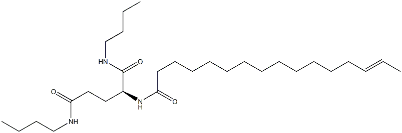 N2-(14-Hexadecenoyl)-N1,N5-dibutylglutaminamide Struktur