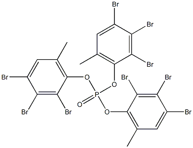 Phosphoric acid tris(2,3,4-tribromo-6-methylphenyl) ester Structure
