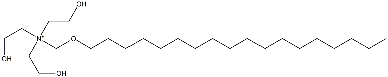 2-Hydroxy-N,N-bis(2-hydroxyethyl)-N-[(octadecyloxy)methyl]ethanaminium Structure