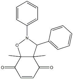 1,6-Dimethyl-8,9-diphenyl-7-oxa-8-azabicyclo[4.3.0]non-3-ene-2,5-dione,,结构式