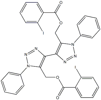 1,1'-Diphenyl-5,5'-bis[(2-iodobenzoyloxy)methyl]-4,4'-bi(1H-1,2,3-triazole)|