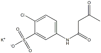 5-(Acetoacetylamino)-2-chlorobenzenesulfonic acid potassium salt Structure