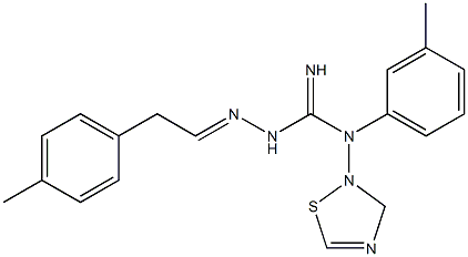 Dihydro-N-[(imino)[2-[2-(4-methylphenyl)ethylidene]hydrazino]methyl]-N-(3-methylphenyl)-1,2,4-thiadiazol-2(3H)-amine