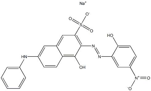  4-Hydroxy-3-[(2-hydroxy-5-nitrophenyl)azo]-7-(phenylamino)-2-naphthalenesulfonic acid sodium salt