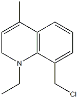 1-エチル-4-メチル-8-クロロメチル-1,2-ジヒドロキノリン 化学構造式