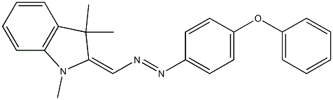 1,3,3-Trimethyl-2-[p-(phenoxy)phenylazomethylene]indoline