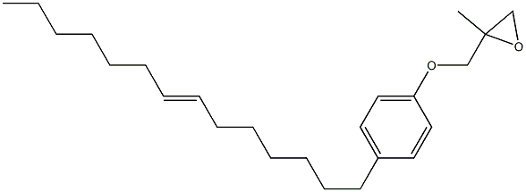 4-(7-Tetradecenyl)phenyl 2-methylglycidyl ether,,结构式