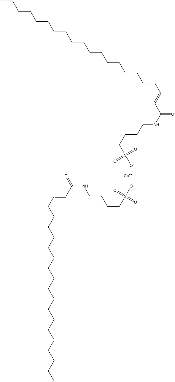 Bis[4-[(1-oxo-2-henicosen-1-yl)amino]-1-butanesulfonic acid]calcium salt 结构式