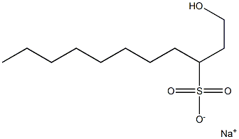 1-Hydroxyundecane-3-sulfonic acid sodium salt Struktur