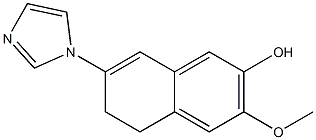 5,6-Dihydro-7-(1H-imidazol-1-yl)-3-methoxynaphthalen-2-ol Struktur