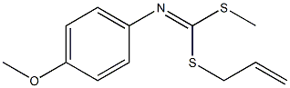 N-[[(2-Propenyl)thio](methylthio)methylene]-4-methoxyaniline