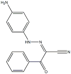 2-[2-(4-Aminophenyl)hydrazono]-2-benzoylacetonitrile Struktur