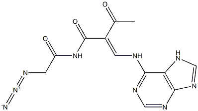 N-[1,3-Dioxo-2-[(7H-purin-6-yl)aminomethylene]butyl]-2-azidoacetamide 结构式