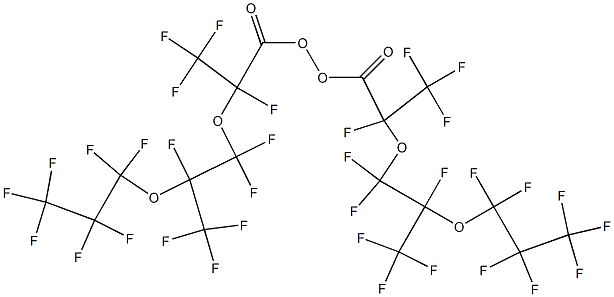 Bis[1-oxo-2,5-bis(trifluoromethyl)undecafluoro-3,6-dioxanonane-1-yl] peroxide Structure