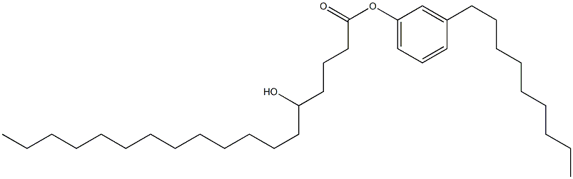 5-Hydroxystearic acid 3-nonylphenyl ester Structure