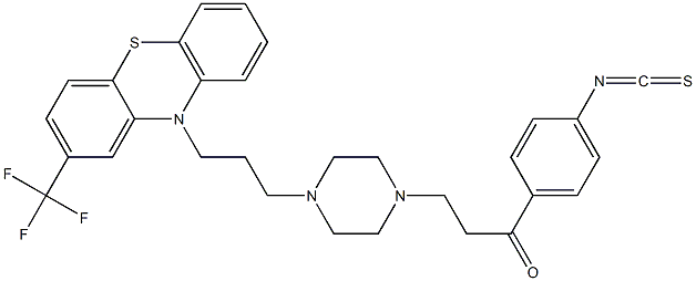 4-[3-[2-(Trifluoromethyl)-10H-phenothiazin-10-yl]propyl]-1-[2-(4-isothiocyanatobenzoyl)ethyl]-piperazine
