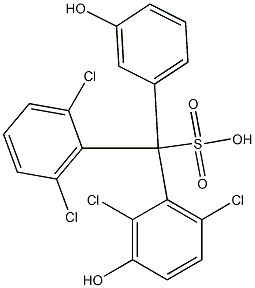  (2,6-Dichlorophenyl)(2,6-dichloro-3-hydroxyphenyl)(3-hydroxyphenyl)methanesulfonic acid