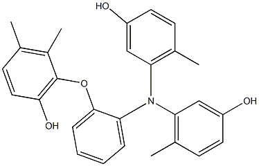 N,N-Bis(3-hydroxy-6-methylphenyl)-2-(6-hydroxy-2,3-dimethylphenoxy)benzenamine Structure