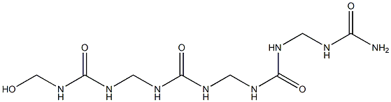 N-(Hydroxymethyl)-5,9-dioxo-2,4,6,8,10,12-hexaazatridecanediamide 结构式
