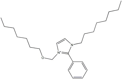 1-Octyl-2-phenyl-3-[(heptyloxy)methyl]-1H-imidazol-3-ium|