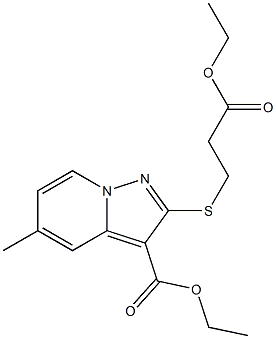 2-[[2-(Ethoxycarbonyl)ethyl]thio]-5-methylpyrazolo[1,5-a]pyridine-3-carboxylic acid ethyl ester