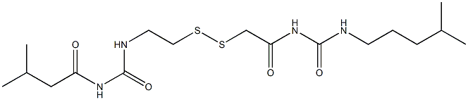 1-(3-Methylbutyryl)-3-[2-[[(3-isohexylureido)carbonylmethyl]dithio]ethyl]urea