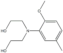 2-Methoxy-5-methyl-N,N-di(2-hydroxyethyl)aniline 结构式