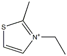 3-エチル-2-メチルチアゾリウム 化学構造式