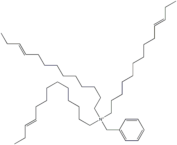 Tri(10-tridecenyl)benzylaminium Structure