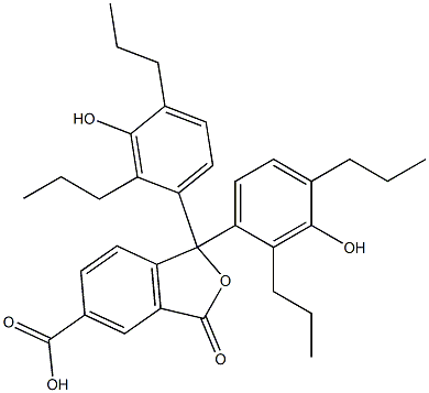 1,3-Dihydro-1,1-bis(3-hydroxy-2,4-dipropylphenyl)-3-oxoisobenzofuran-5-carboxylic acid