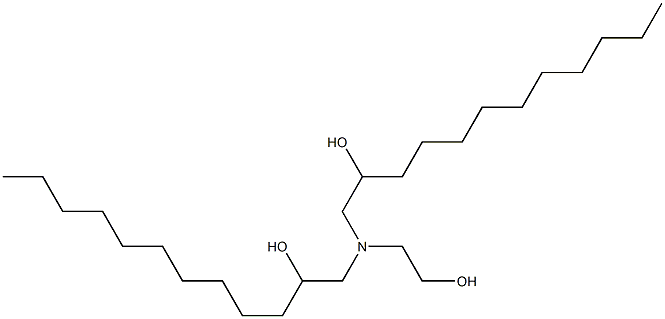 1,1'-[(2-Hydroxyethyl)imino]bis(2-dodecanol) Struktur