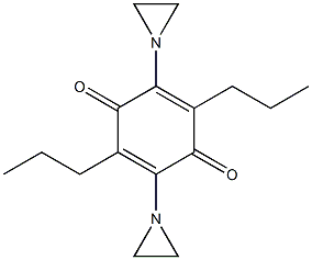 3,6-Dipropyl-2,5-di(1-aziridinyl)-p-benzoquinone Structure