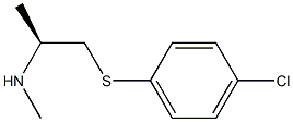 (S)-1-[(4-Chlorophenyl)thio]-N-methyl-2-propanamine Structure