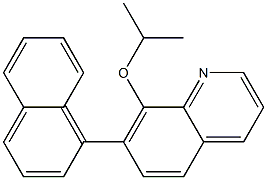8-(イソプロピルオキシ)-7-(1-ナフチル)キノリン 化学構造式