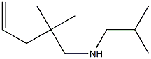 4,4-Dimethyl-N-isobutyl-1-penten-5-amine,,结构式