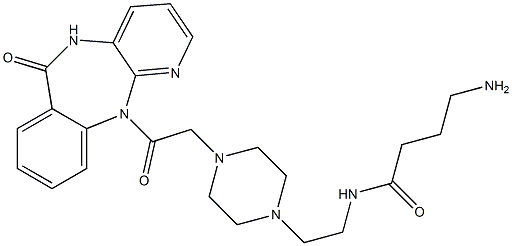 5,11-Dihydro-11-[[4-[2-(4-aminobutyrylamino)ethyl]-1-piperazinyl]acetyl]-6H-pyrido[2,3-b][1,4]benzodiazepin-6-one