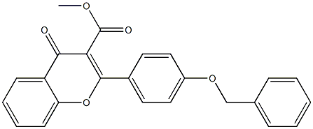 2-[4-Benzyloxyphenyl]-4-oxo-4H-1-benzopyran-3-carboxylic acid methyl ester