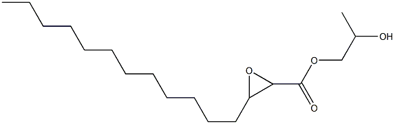 2,3-Epoxypentadecanoic acid 2-hydroxypropyl ester Struktur