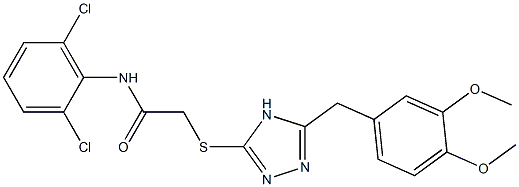 2-[[5-(3,4-Dimethoxybenzyl)-4H-1,2,4-triazol-3-yl]thio]-2',6'-dichloroacetoanilide|