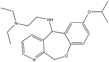 5,11-Dihydro-5-(2-diethylaminoethylamino)-7-isopropyloxy[1]benzoxepino[3,4-b]pyridine Structure