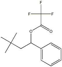 Trifluoroacetic acid 1-phenyl-3,3-dimethylbutyl ester 结构式