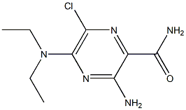 3-Amino-6-chloro-5-(diethylamino)-2-pyrazinecarboxamide Structure