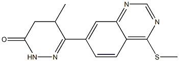 4,5-Dihydro-5-methyl-6-(4-methylthioquinazolin-7-yl)pyridazin-3(2H)-one Structure